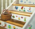 Лестница с дизайнами Рождества